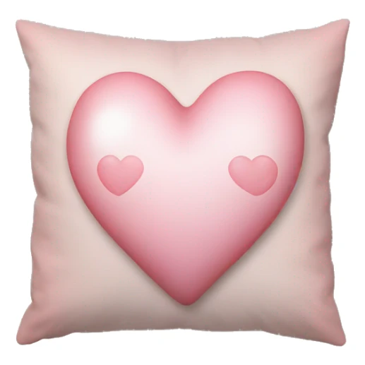 Pillow light pink heart vintage sticker
