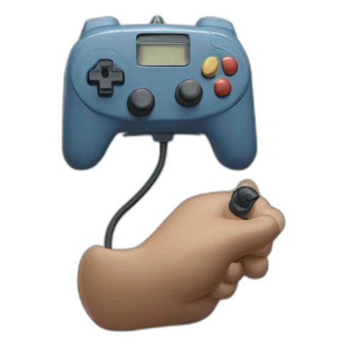 Un demorgogon de stranger thing qui vole dans les airs avec une manette  sticker