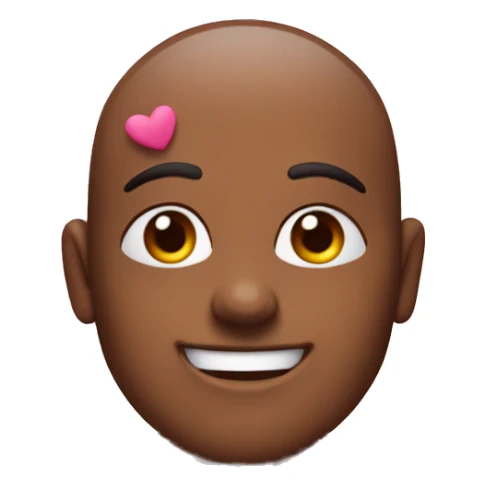 In love emoji face with pink hearts around it sticker