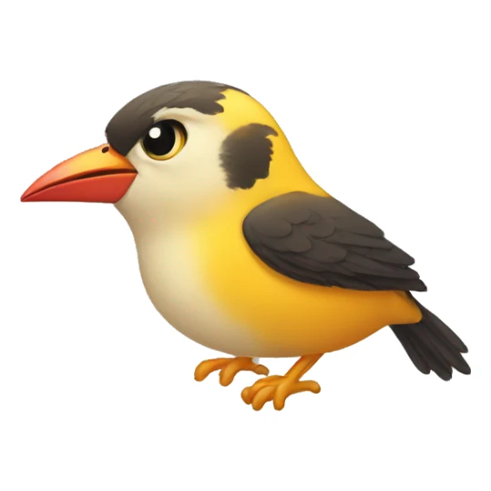 Kissy bird sticker