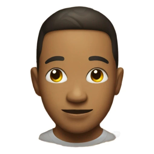 A mix of emojis into one face sticker