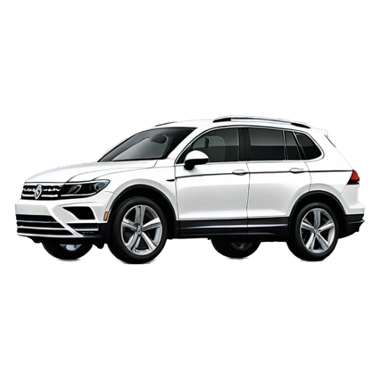 2024 white VW Tiguan r line sticker