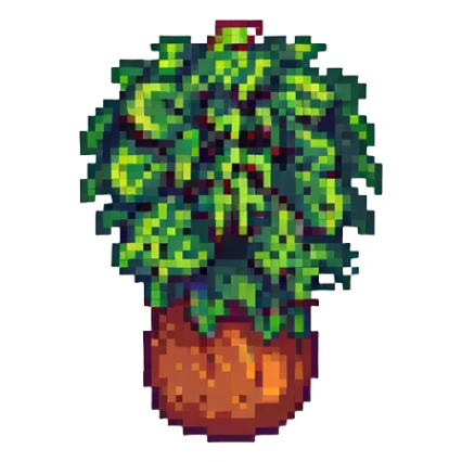 spicy broccoli, pixel art style sticker