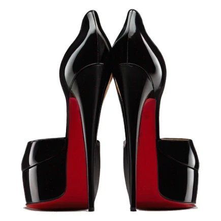 heel black patent christian louboutin dafolie sticker