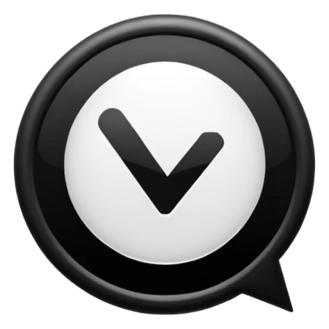 A verification badge  Al black and the √ white sticker