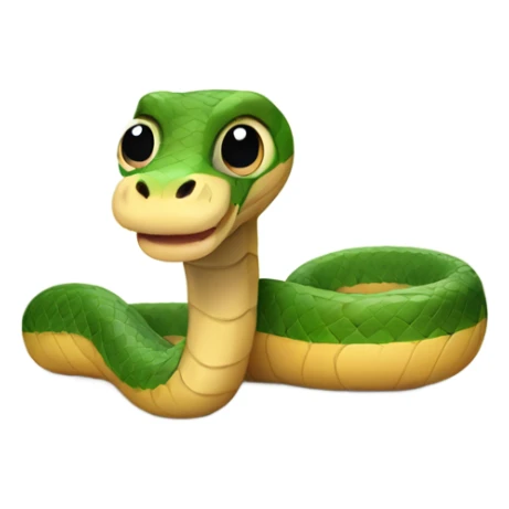 Cute snake with legs and feet sticker