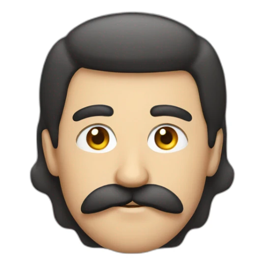 Turkish guy with mustache with fes sticker