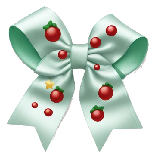 Christmas hair bow sticker