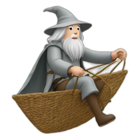 Gandalf en parapente sticker