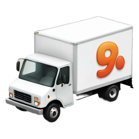 Boxtruck with letter "PGS” on the side sticker