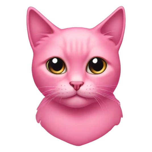 Bubblegum pink pussycat sticker