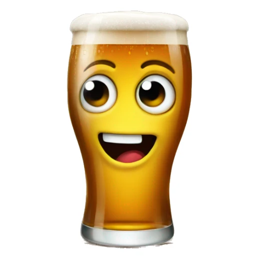 Beer in wooden glas  sticker