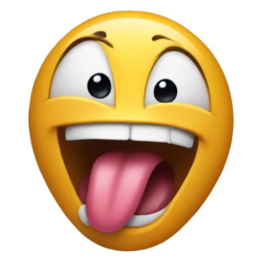 Face with tongue sticking out and shaking around  sticker