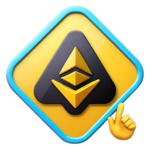 Binance logo with emoji celebration  sticker