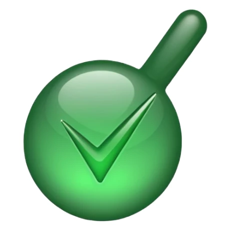 A tick sign with the background as blue sticker