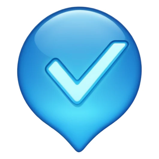 blue verified tick for whatsapp sticker