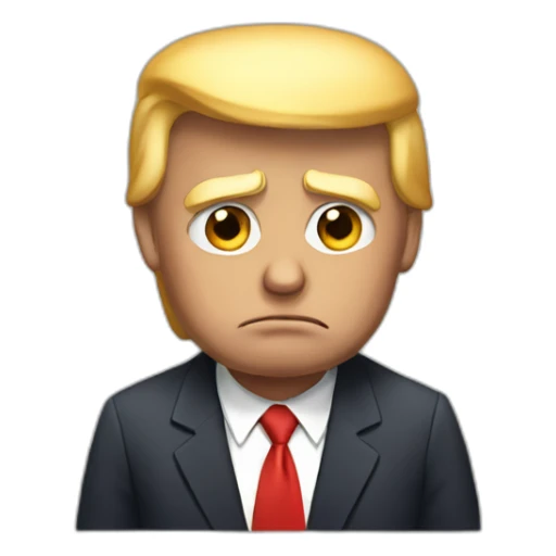 Sad Donald trump sticker