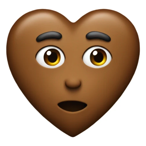 Maron heart with a “A” in the middle  sticker