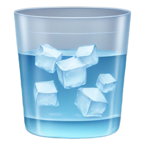 glass of ice water sticker