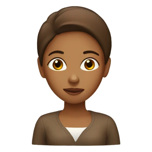 woman with brown air sticker