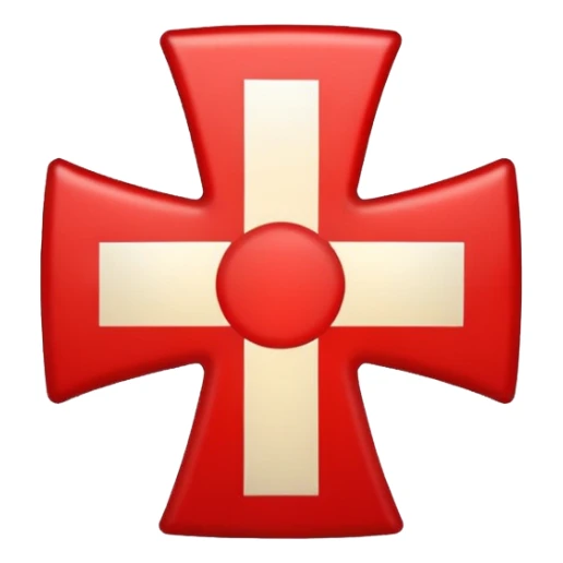 the red cross of the knights templar sticker