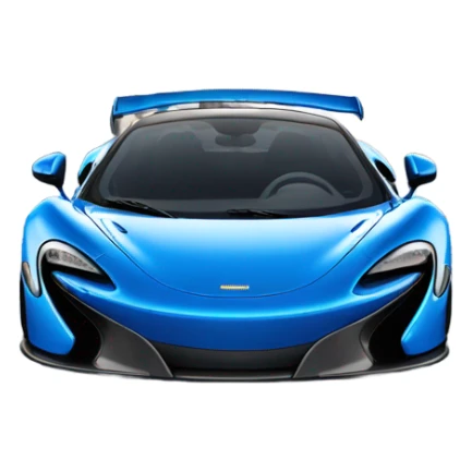 Blue McLaren sport car  sticker