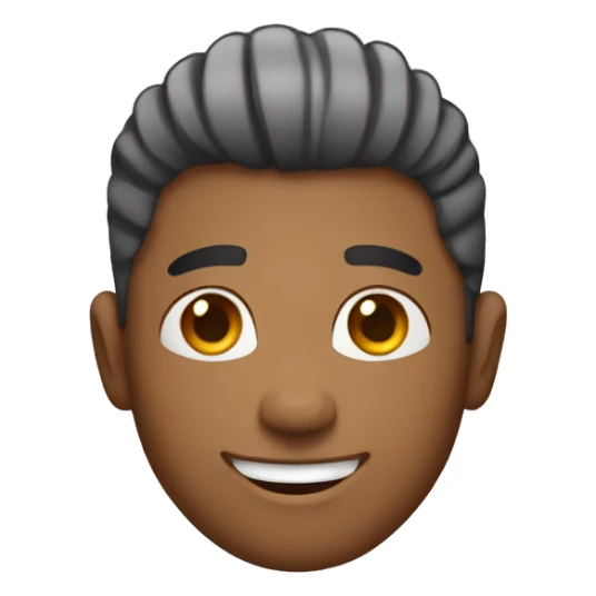 Happy person with a fade haircut sticker