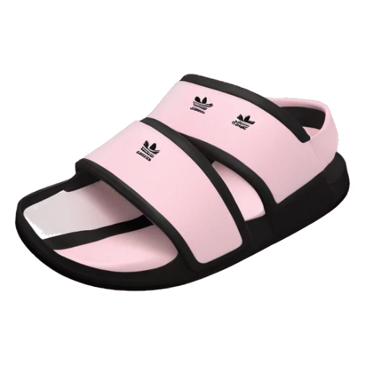 adidas adilettes sandals comfort pink cloud and black sticker