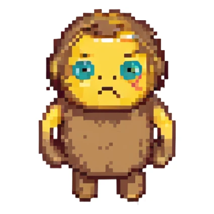 emoji character shrugging with a confused expression, representing 'idk' sticker