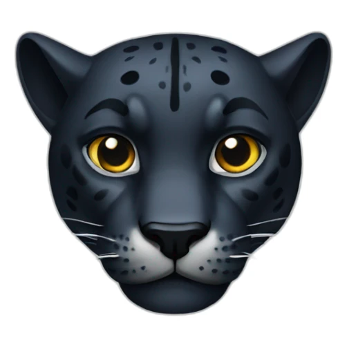 Panther head sticker