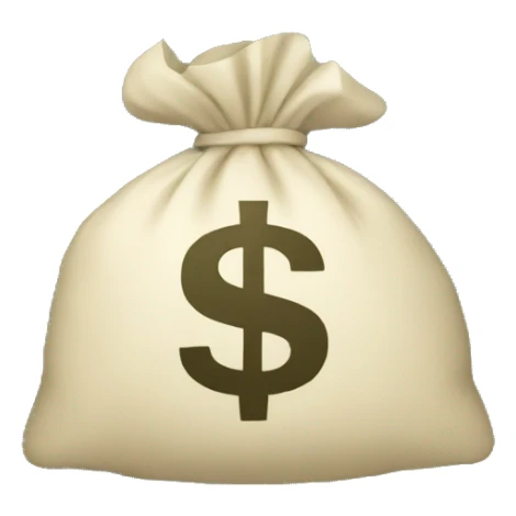 Money bag with dollar symbol  sticker