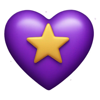 Purple Heart with stars sticker