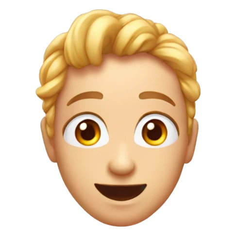 Crée-moi un emoji avec des cœurs dans les yeux comme les iPhone sticker