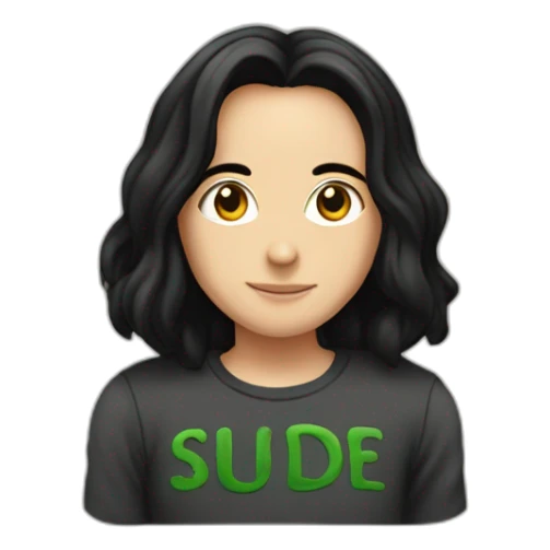 Severus Snape with "Sude" written on her T-shirt sticker