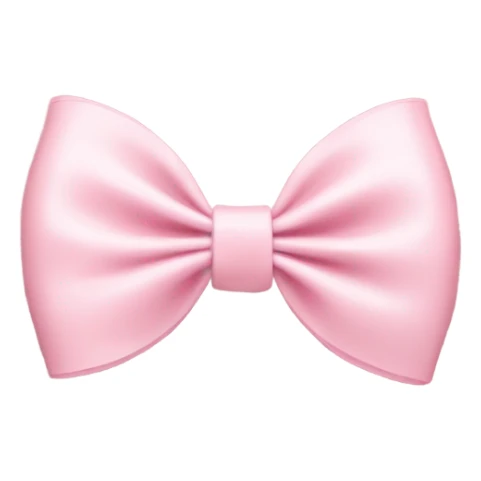 light pink bow on light pink bow sticker