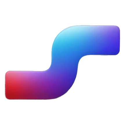 black background, white letter "L" with the shadows purple blue and red like an outline sticker