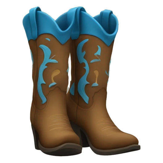 Blue Cowgirl Boots  sticker