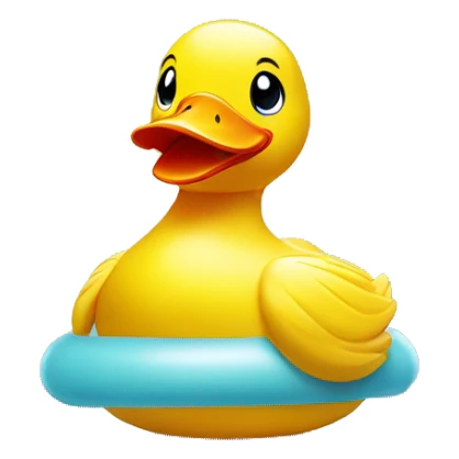 a rubber duck in the gymn sticker