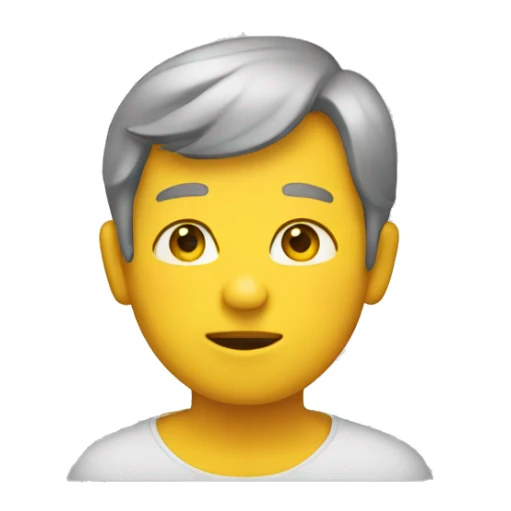 single people yellow emoji sticker