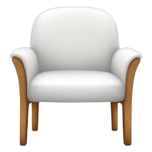 White modern chair sticker