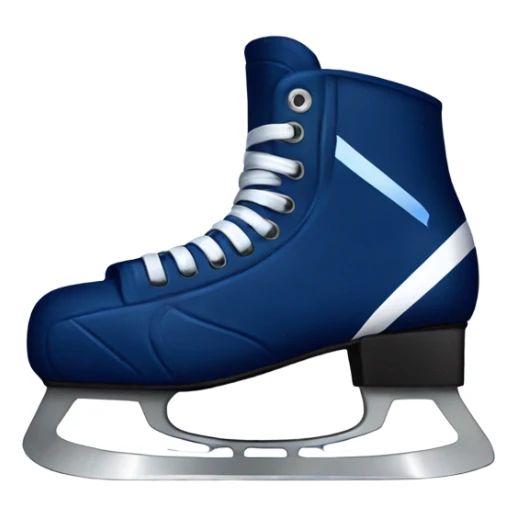 navy blue ice hockey skate sticker