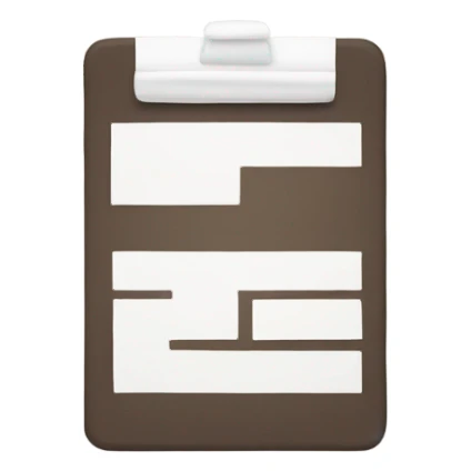 Create a minimal checklist emoji with YES/NO boxes. Use a minimalist style that emphasizes simplicity. sticker