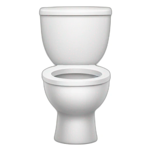 toilet with creepily smiling head in it sticker