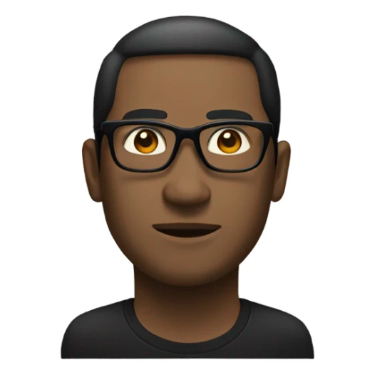 A men black tall with nattes and the black glasse and A taroko sticker