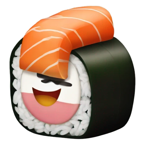 roll of sushi sticker
