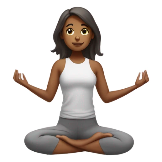 Una chica haciendo yoga  sticker