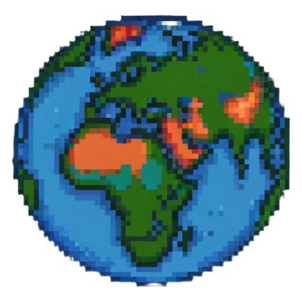 abstract cosmic origin of earth sticker