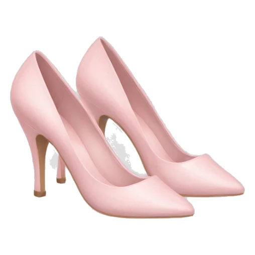 Pale pink Kitten heels sticker
