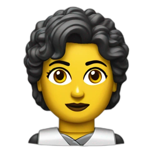 kleopatra face as lego woman sticker