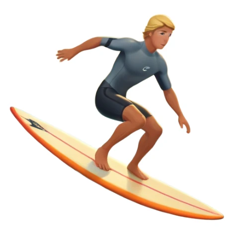 A surfer riding a large wave, skillfully balancing on their board as the ocean crashes around them. The scene captures the energy and excitement of surfing, with the sun setting in the background and the water sparkling under the light. sticker